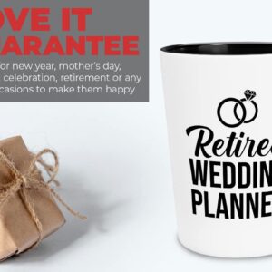 Flairy Land Wedding Planner Shot Glass 1.5oz - Retired Wedding Planner - Wedding Officiant Event Countdown Planning Future Brides Grooms Anniversary