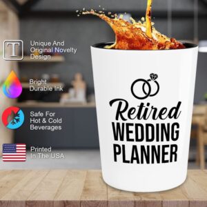 Flairy Land Wedding Planner Shot Glass 1.5oz - Retired Wedding Planner - Wedding Officiant Event Countdown Planning Future Brides Grooms Anniversary
