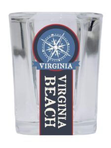 virginia beach nautical trendy souvenir square shot glass