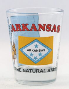 arkansas the natural state all-american collection shot glass