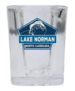 lake norman north carolina souvenir 2 ounce square base liquor shot glass
