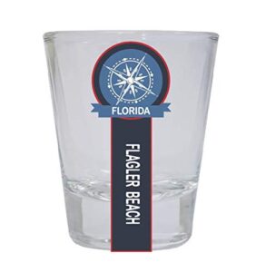 flagler beach florida nautical souvenir round shot glass