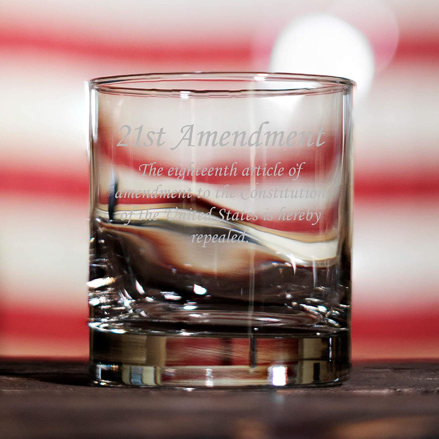 Lucky Shot - 2nd Amendment Whiskey Glass | Novelty Old Fashioned Wine Glasses | American USA Patriotic Scotch Glass | Old Fashioned Wine Glass Gifts | Gift for Him (11 oz)