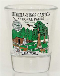 sequoia-kings canyon california national park series collection shot glass