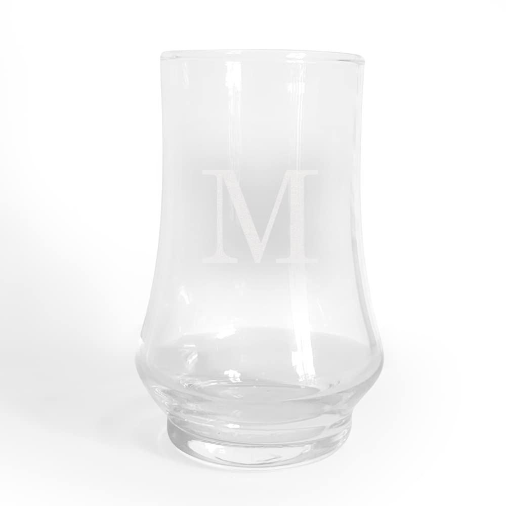 GiftsForYouNow Engraved Initial Kenzie Personalized Whiskey Glass