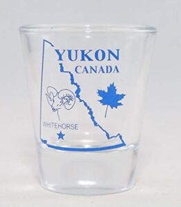 yukon canada (13 in series of 13) shot glass. collect all!