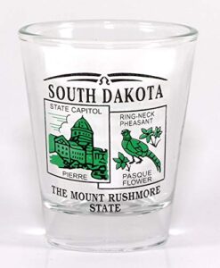 south dakota state scenery green new shot glass