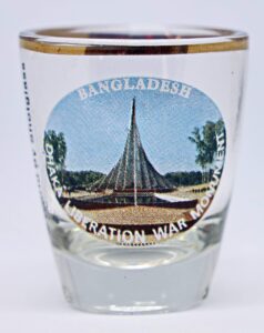 bangladesh dhaka war monument shot glass