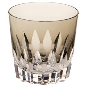 edo-kiriko old fashioned glass t394-312-blk by kagami-cristal