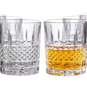 Castlecombe Lowball Whiskey Glasses, 8 Pc. Set, 10.6 ounce Short Drinking Glassware for Liquor, Bourbon, Rye, or Beer, Elegant Drinkware for Men or Women, Dishwasher Safe