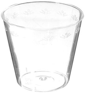 premium clear round plastic shot cups - 1oz (50 count) | perfect for parties & events