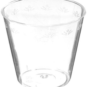 Premium Clear Round Plastic Shot Cups - 1oz (50 Count) | Perfect for Parties & Events