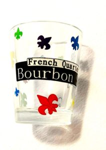 new orleans shot glass french quarter bourbon street market souvenir louisiana party