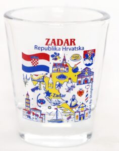 zadar croatia great croatian cities collection shot glass