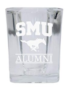 southern methodist university college alumni 2 ounce square shot glass laser etched officially licensed collegiate product