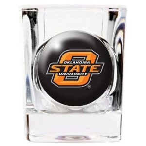 great american products oklahoma state cowboys shot glass - square 2oz