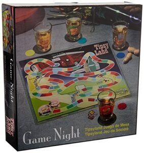 game night tipsyland drinking shot glass board set