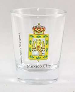 mexico city coat of arms shot glass