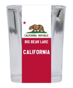 big bear lake california souvenir 2 ounce square shot glass
