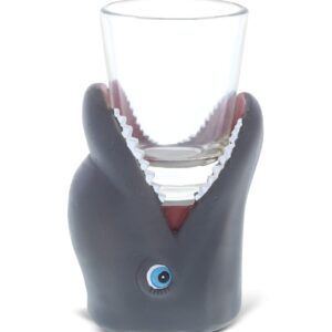 CoTa Global Gray Dolphin Shaped Shot Glass, Cool & Funny Whiskey Tequila & Alcohol Drinking Glass Dolphin For Shots, Dolphin Gift For Men & Women 2.50" x 4" 1.5 Oz