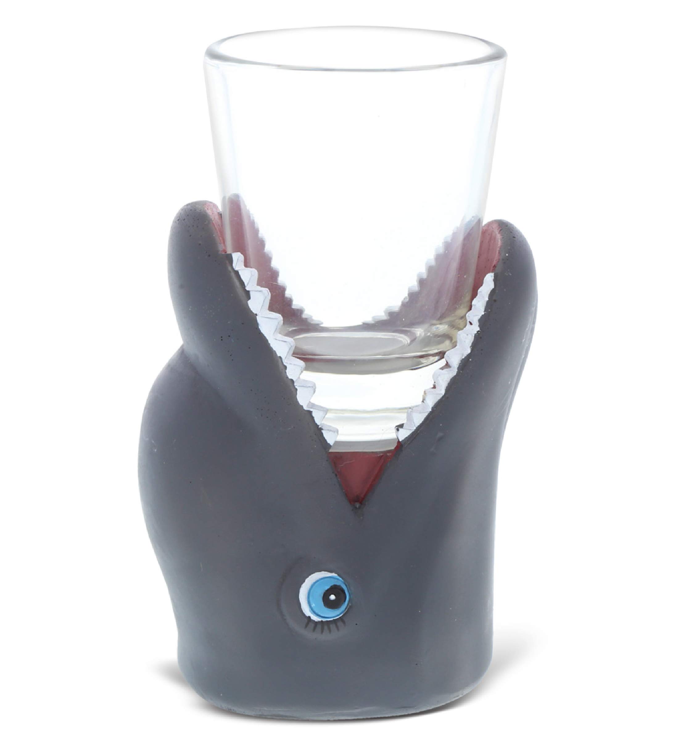 CoTa Global Gray Dolphin Shaped Shot Glass, Cool & Funny Whiskey Tequila & Alcohol Drinking Glass Dolphin For Shots, Dolphin Gift For Men & Women 2.50" x 4" 1.5 Oz