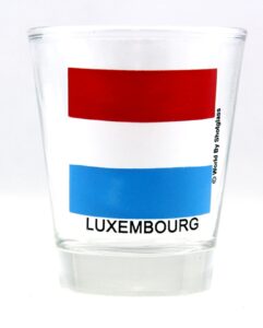 luxembourg flag shot glass
