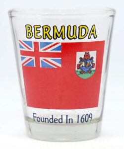 bermuda flag shot glass