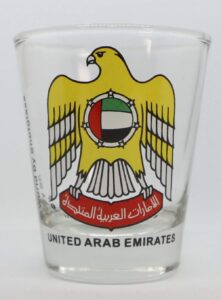 united arab emirates (uae) shot glass