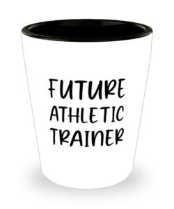 athletic trainer gifts - future athletic trainer shot glass - birthday christmas unique gifts for personal trainer fitness trainer men women coworkers
