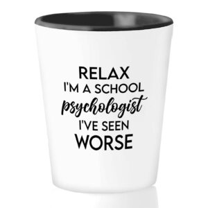 bubble hugs school psychologist shot glass 1.5oz - i'm a school psychologist - therapist school counselor rn graduation psych majors neuropsychology