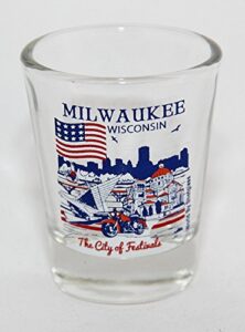 milwaukee wisconsin great american cities collection shot glass