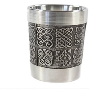 Irish Shot Glass Celtic Knots Pewter 1 Fl. Oz. Made in Ireland