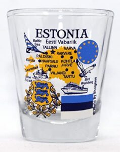 estonia eu series landmarks and icons shot glass