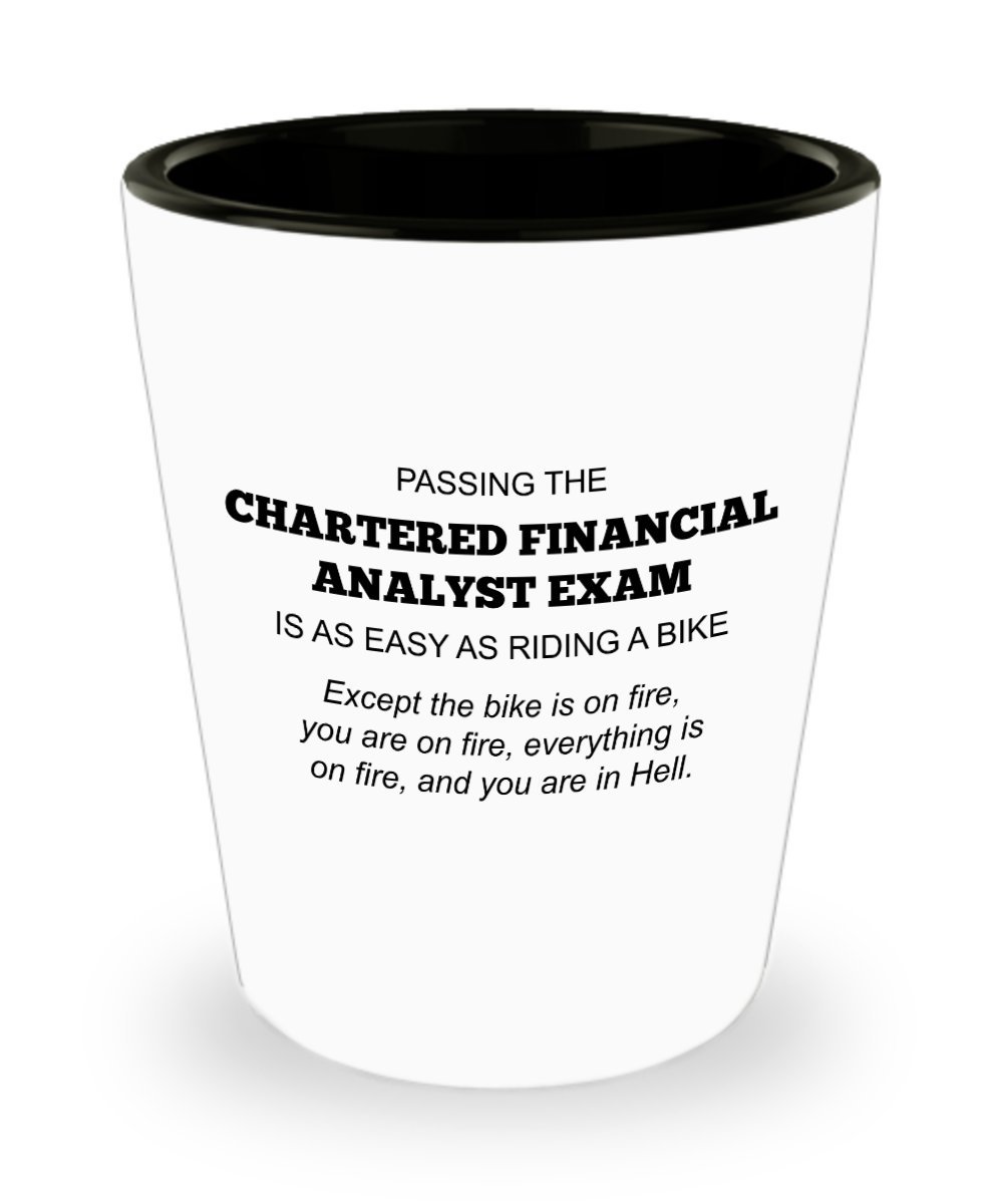 Chartered Financial Analyst Exam Shot Glass | CFA Financial Analyst Gift