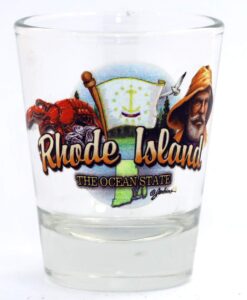 rhode island ocean state elements shot glass