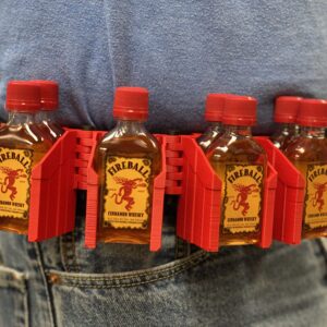 Fireball 50ml Bottle Carrier Pouch - Quad Double Shot