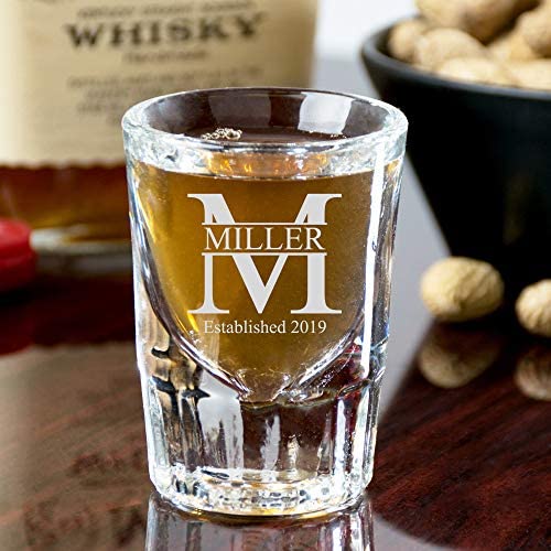 Personalized Whiskey Shot Glasses | Custom Engraved (set of 4) | Miller Design