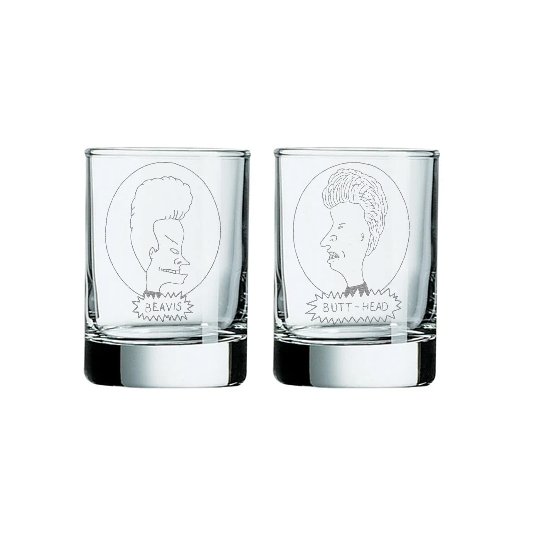 Beavis & Butt-Head Shot Glasses - Set of 2