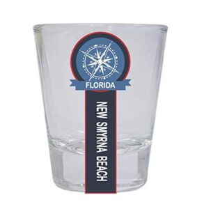 new smyrna beach florida nautical souvenir round shot glass