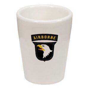 express it best shot glass -us army 101st airborne division, shldr sleeve