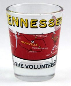 tennessee the volunteer state all-american collection shot glass