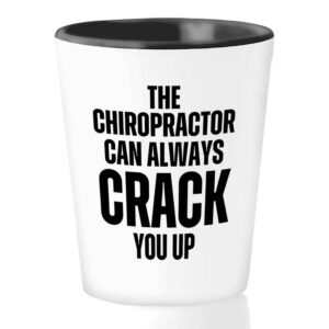 chiropractor shot glass 1.5oz crack you up - physical therapist gifts for therapists from patients chiropractic massage