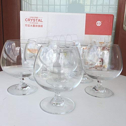 GAOGAO 1 Piece 22 Oz Volume Lead-free Brandy Glasses Cognac Glass 625ml Super Big Size Snifters