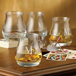 glencairn wide-bowl canadian whiskey glasses, set of 4 (personalized product)