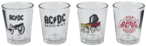 gb eye ac/dc mix shot glasses - set of 4
