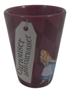 alice in wonderland curiouser and curiouser shot glass - disney parks exclusive - limited availability