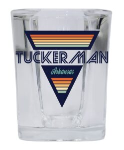 r and r imports tuckerman arkansas 2 ounce square base liquor shot glass retro design