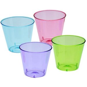 TopNotch Outlet Disposable Shot Glasses - Shooter Cups - Plastic Shot Glasses - (3 Pack) 72 Pink Mini Party Cups - Plastic Shot Cups - Neon Shot Glasses