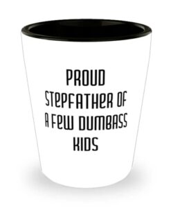 love stepfather gifts, proud stepfather of a few dumbass, brilliant birthday shot glass from father, birthday present, gift ideas, unique gifts, personalized gifts, handmade gifts, diy gifts