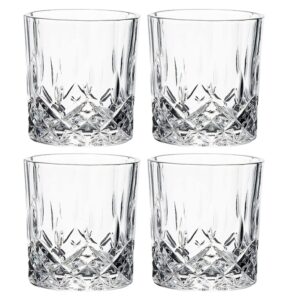 upkoch crystal whiskey glasses tumbler set: 4pcs vintage whiskey glasses whiskey tumblers crystal glasses cocktail glass for bar
